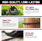 Garden Hose 100ft x 5/8", NON-EXPANDABLE Heavy Duty Hose with Nozzle - Image 4