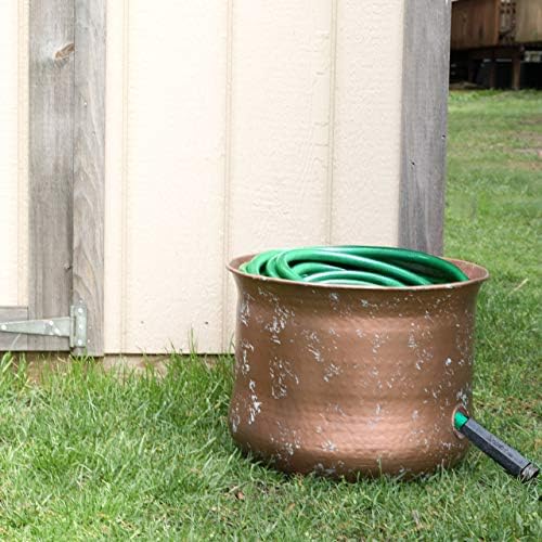 Garden Hose Pot Holder | Water Hose Container Pot For Outside or Indoor Use | Expandable Water Hose Hider Storage Organizer No Lid - Image 2