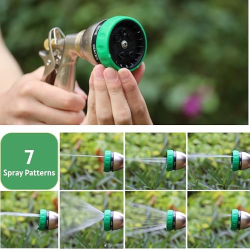 HOSUN 100% Metal Heavy Duty Garden Hose Nozzle Sprayer - Image 4