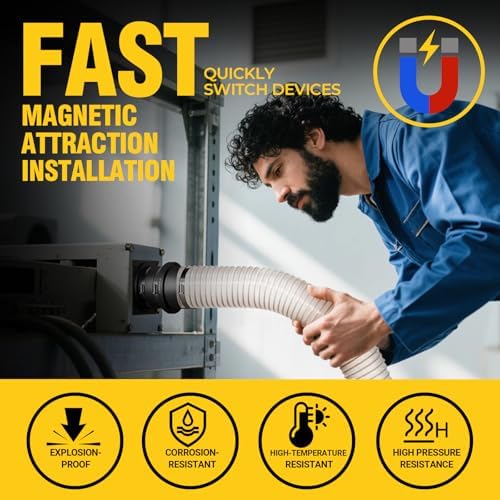 Magnetic Dust Collection Fittings for 4" Woodwork Shop Vacuum Hoses - Image 2