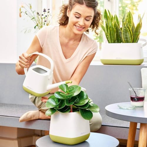 YULA Watering Can for Houseplants, White and Pearl Rose, 1.7 L - Image 2