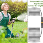 Unywarse Garden Hose 200FT Metal Water Hose with 10 Function Nozzle No-Kink - Image 7
