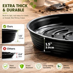 10 Pack Plant Trays 9 inch Heavy Duty Plant Saucers for Indoor Outdoor Use - Image 3