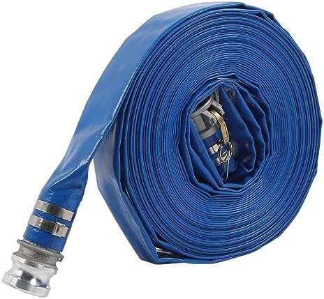Lay Flat Hose PVC 51Mm 6Bar Durable High Pressure Pump Drain Hose for Pool Drain 30M by Unknown