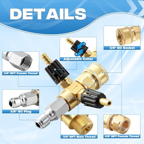 JOEJET Adjustable Downstream Injector for Pressure Washer, 3-5 GPM - Image 2