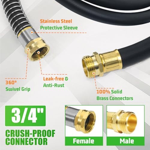 Heavy Duty Garden Hose 90FT x 5/8", 300psi Working, 1100psi Burst - Image 4