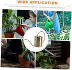 ORFOFE Stainless Steel Watering Pot with Long Spout Ergonomic Handle Rust-Resistant Watering Kettle for Indoor Outdoor Plants Gardening and Vegetable Garden Use Golden - Image 3