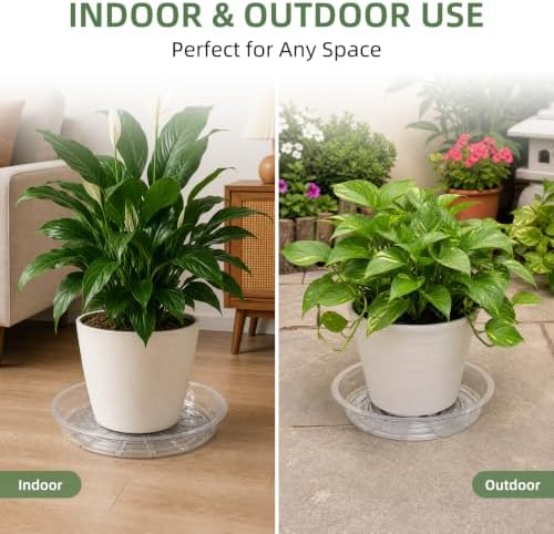 Clear Plant Saucer 16 inch Large Plant Drip Trays for Indoor outdoor plants - Image 4