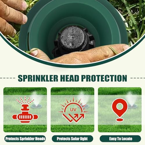 10 Pack Lawn Sprinkler Head Protector, Guards Against Mowers & Cars - Image 4