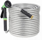 Aptliton Heavy‑Duty Stainless Steel Garden Hose,50FT by Aptliton