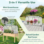 Happygrill Portable Mini Greenhouse with Roll-up Zipper Door & PE Cover - Image 3