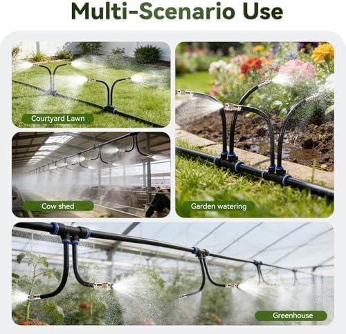 75FT High-Flow Irrigation System for Garden, 12mm Main Tubing, 40 Nozzles - Image 6