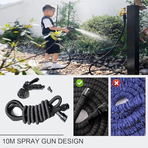Vertical Square Garden Water Column with Faucet, Decorative Floor-Mounted Water Hose Stand, Copper Red Hydrant Dispenser for Patio, Lawn & Backyard Use - Image 4