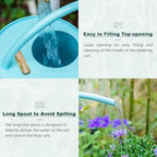 2L Long Spout Watering Can, Stainless Steel Water Can (Magnolia) - Image 3