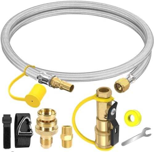 12FT rv quick connect propane hose,propane line with quick disconnect grill by NQN