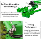 Agricultural Irrigation Sprinkler, Heavy-Duty Impulse Impact Sprinkler with Pressure Gauge and Replacement Nozzle, 360° Rotary Large-Area Watering Spray, Flange Connection, for Farm Lawn Garden - Image 5