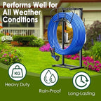 Garden Hose Holder, Heavy Duty Water Hose Holders, Sturdy Metal Hose Stand, Hose Organizer, Water Hose Hanger Rack, Hose Reel Storage Stake hold 150Ft Water Hoses, for Patio, Lawn, Garden - Image 2
