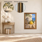 Lemon and Rustic Ceramic Jar Gold Framed Poster for Dining Room Wall Art - Image 3