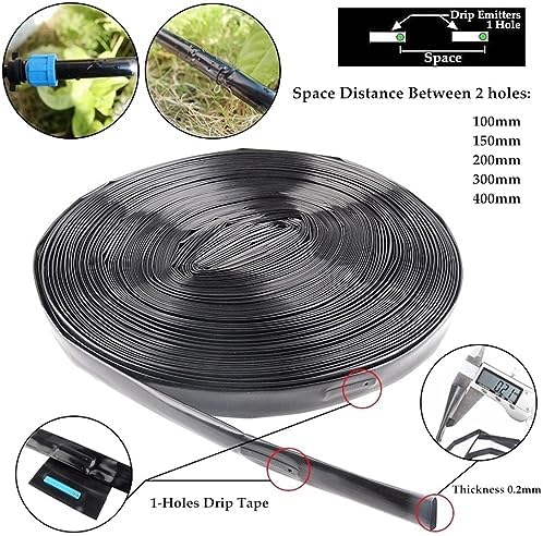 16mm 1-Hole Micro Irrigation Drip Tape, Garden Plants Soaker Hose Greenhouse Farm Watering Tape Agricultural System (Color : Space 10cm, Size : 16mm 50m) - Image 2