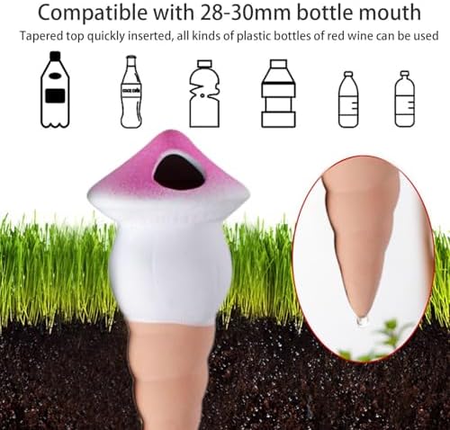 Water Globes for Outdoor Plants Mushroom Shape Automatic Irrigation Devices - Image 5