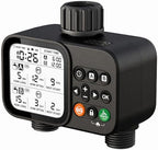 Programmable Outdoor Irrigation Controller with Rain‑Delay, IP54 Weather‑Resistant Auto Watering Sprinkler Device for Lawn, Yard & Flower Beds, Compatible with Standard 3/4‑Inch Faucet Thread by cuxichuxinxi