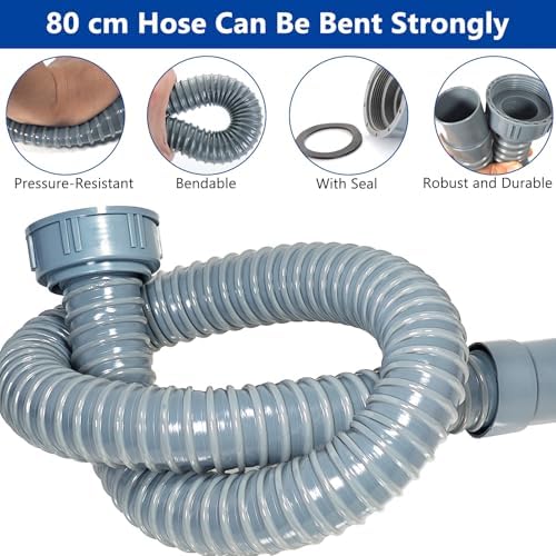 Rain Barrel Diverter Kit, Rainwater Collection System with Adjustable Valve and Hose, Rain Water Diverter for Downspout, Downspout Diverter Fits for Standard Downspouts - Image 4