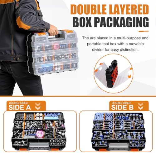 mankk 324PCS Quick Connect Air Hose Fitting Assortment Kit - Image 4