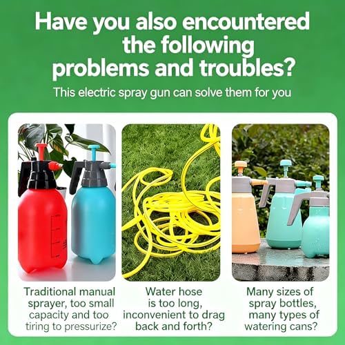 33.8 Inch Electric Battery Powered Telescopic Spray Wand Extendable Sprayer Pole with 6.6 FT Hose, High Reach Plant Watering Sprayer for Insect Repellent Liquid & Plant Nutrient Solution - Image 5