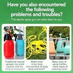 33.8 Inch Electric Battery Powered Telescopic Spray Wand Extendable Sprayer Pole with 6.6 FT Hose, High Reach Plant Watering Sprayer for Insect Repellent Liquid & Plant Nutrient Solution - Image 5