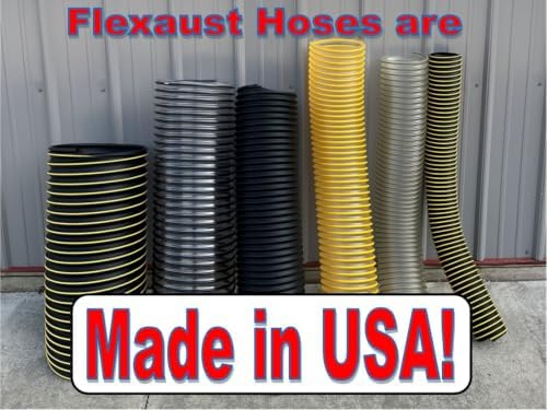 Flexaust T-7W Debris Loader Leaf Vacuum Hose, 10-Inch 10-Foot, Made in USA - Image 3