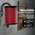 ReelWorks Air Hose Reel Tool Retractable Hand Crank 3/8" Inch x 100' Feet - Image 3