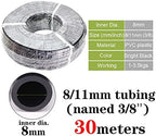 Watering Tubing Hose Pipe, PVC Garden Water Hose Irrigation Wate Tube1/8'' 1/4'' 3/8'' (Size : 8l11mm x 30m) - Image 2
