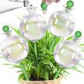 17 oz 2 Weeks Extra Large Plant Watering Globes, Iridescent Glass Self Watering Globes, Self Watering Planter Insert, Automatic Watering Bulbs for Daily or Vacation Use (4 Pack) by JXWENBYX