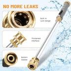 2026 Upagraded Jet Nozzle Power Washer for Garden Hose, Pressure Washer Wand with 3 Different Nozzles and Hose Quick Connectors for Car, Patio,Pet,Window, Grey - Image 4