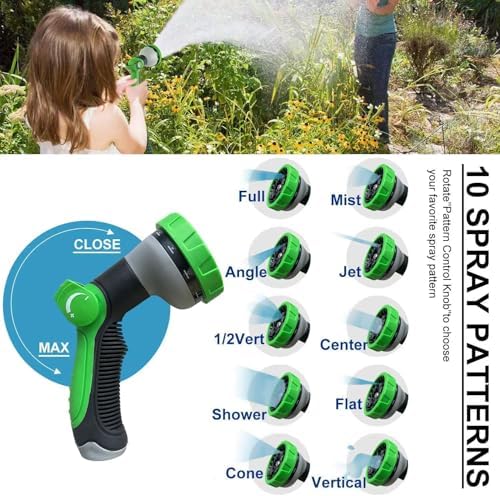 150FT Metal Garden Hose 304-Stainless Steel Flexible Water Hose - No Kink & Tangle Heavy Duty Pipe with Nozzle, Durable 3/4 Metal Fittings and Valve - Rust Proof Puncture Proof for Yard Lawn - Image 6