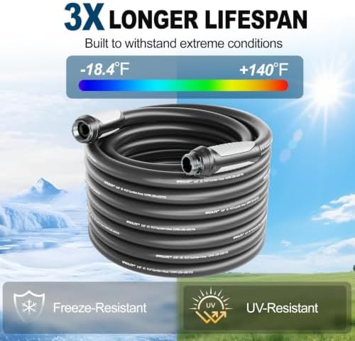 SPECILITE Garden Water Hose 50 ft x 5/8", Ultra-Lightweight & Easy to Store - Image 5