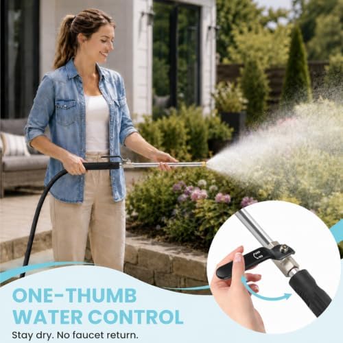 Jet Nozzle for Garden Hose, High Pressure Washer Hose Nozzle - Image 4