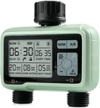 LABART Digital Water Timer 2 Zone for Garden Farming Plants Hose Faucet Outlet Programmable Home Irrigation Taps System Controller Flow with Child Lock Mode Auto & Manual Off Rain Delay - Image 3