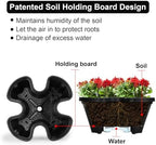 GameXcel Vertical Planter Tower - 7 Tier Stackable Garden Planters with Wheels and Garden Tool Set Plant Pots for Strawberry Herb Flower and Vegetable Indoor Outdoor Use Black - Image 2