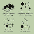 Pirate Beepegg – Egg Timer for Boiling Eggs – Musical Egg Cooker for Soft, Medium, Hard Boiled Eggs – Food Safe – Singing Floating Egg Timer – Egg Cooker for 3 Levels of Doneness - Brainstream - Image 5