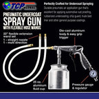 TCP Global Air Undercoating Spray Gun with Gauge, Suction Feed Cup - Image 2