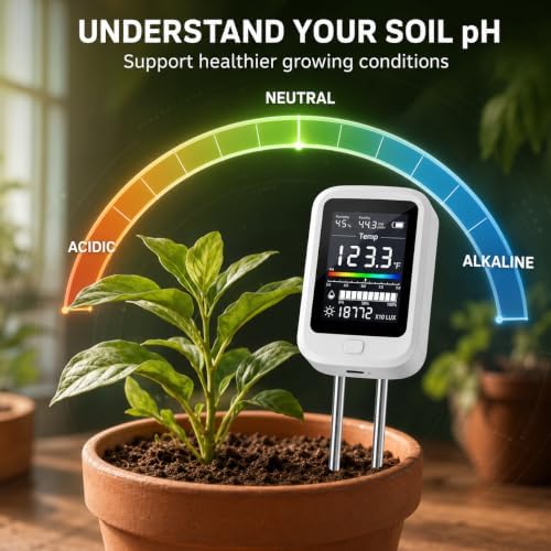 6-in-1 Digital Soil Tester - Soil Moisture Meter and pH Tester for Plant - Image 4