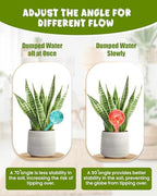 Iridescent Self Watering Globes, Glass Rainbow Plant Watering Globes, Self Watering Planter Insert, Automatic Plant Waterer Indoor (Large-4 Pcs Multi-Color) - Image 4