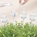 Soilagua 10 oz Large Top Fill Cactus Plant Watering Globes, Light Iridescent Glass Water Bulbs, Slow Release Self Watering Devices, Vacation Plant Watering System Self Watering Planter Insert, 4 Pack by SoilaguaDirect