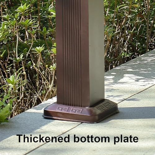 Freestanding Garden Water Column, Stainless Steel Inner Tube, Hose Holder, Frost-Proof Outdoor Faucet, Vertical Square Water Column(114cm/44.9in) - Image 4