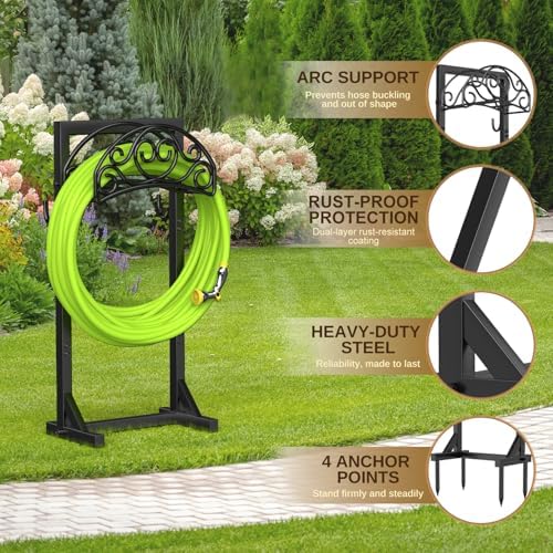 Garden Hose Holder Stand Heavy Duty Freestanding 150 FT - Image 3