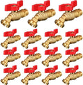 VIHOSE 15 Pack Male Hose Bib 1/2" MIP x 3/4" MHT, Red by VIHOSE