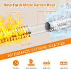 Rosy Earth Garden Hose 15 FT, 304 Stainless Steel Metal Water Hose - Image 3