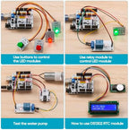 Educational Kit for Arduino UNO, Timed Plant Watering System with Timer Alarm & Multiple Sensors, Arduino Coding,STEM Learning DIY Electronics Project Kit for 15+ Teens and Adults - Image 3