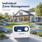 8 Zone Smart Sprinkler Controller, WiFi Irrigation Timer with App Remote Control, Weather-Based Automatic Watering, Customizable Schedules & Seasonal Adjustment for Lawn and Garden - Image 5